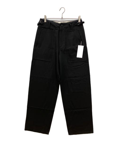 IRENISA（イレニサ）IRENISA (イレニサ) BIG POCKETS PANTS　ビッグポケットパンツ　スラックス ブラック サイズ:1の古着・服飾アイテム