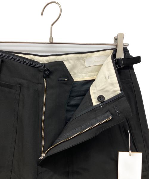 IRENISA（イレニサ）IRENISA (イレニサ) BIG POCKETS PANTS　ビッグポケットパンツ　スラックス ブラック サイズ:1の古着・服飾アイテム