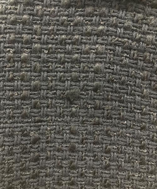 icB（アイシービー）icB (アイシービー) ノーカラーツイードジャケット ブラック サイズ:4の古着・服飾アイテム