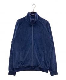 FRED PERRY（フレッドペリー）の古着「ベロアトラックジャケット」｜ネイビー