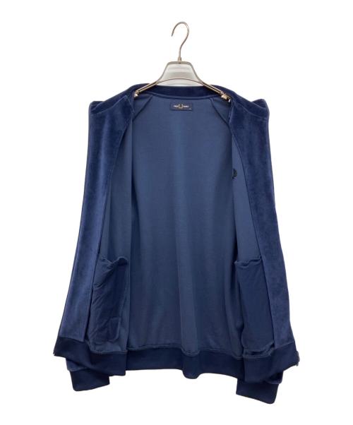FRED PERRY（フレッドペリー）FRED PERRY (フレッドペリー) ベロアトラックジャケット ネイビー サイズ:XLの古着・服飾アイテム