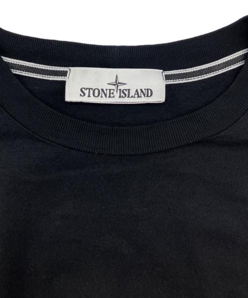 STONE ISLAND（ストーンアイランド）STONE ISLAND (ストーンアイランド) ARCHIVIO プリントTシャツ ブラック サイズ:Ｍの古着・服飾アイテム