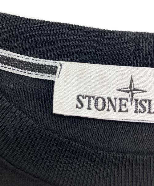 STONE ISLAND（ストーンアイランド）STONE ISLAND (ストーンアイランド) ARCHIVIO プリントTシャツ ブラック サイズ:Ｍの古着・服飾アイテム