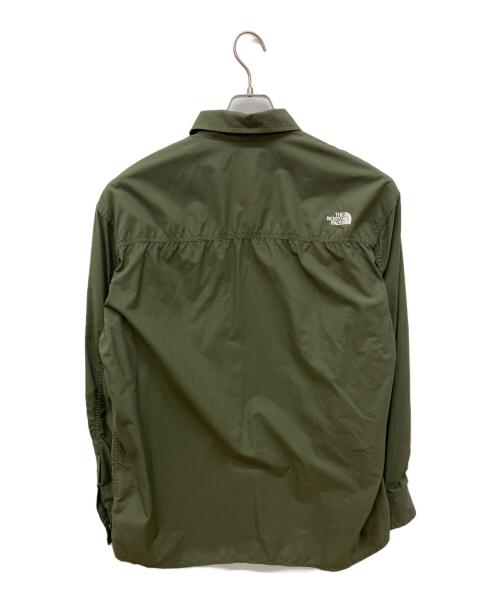 THE NORTH FACE（ザ ノース フェイス）THE NORTH FACE (ザ ノース フェイス) L/S Nuptse Shirt　ロングスリーブ ヌプシ シャツ カーキ サイズ:XLの古着・服飾アイテム