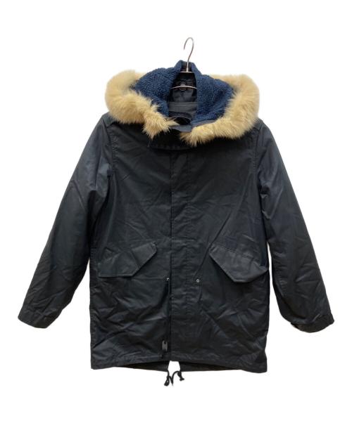 A.P.C.（アーペーセー）A.P.C. (アーペーセー) ファー付コート ブラック サイズ:Lの古着・服飾アイテム