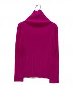 PLEATS PLEASEプリーツプリーズ）の古着「プリーツカットソー」｜ピンク