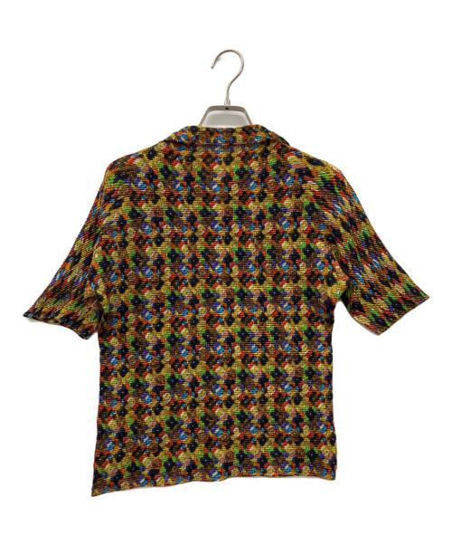 PLEATS PLEASE（プリーツプリーズ）PLEATS PLEASE (プリーツプリーズ) 総柄ワッフルプリーツ半袖カットソー マルチカラー サイズ:3の古着・服飾アイテム