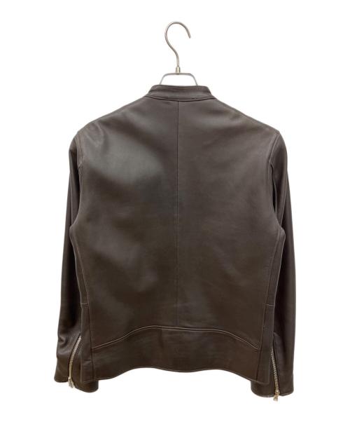 BEAMS HEART（ビームスハート）BEAMS HEART (ビームスハート) リアルレザー シングルライダース ブラウン サイズ:Sの古着・服飾アイテム