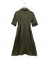 foufou (フーフー) open collar herringbone one piece オープンカラーヘリンボーンワンピース オリーブ：10000円