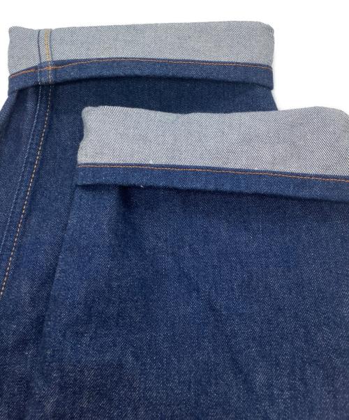 EVCON（エビコン）EVCON (エビコン) 5POCKET TUCK WIDE DENIM（5ポケットタックワイドデニム） インディゴ サイズ:2の古着・服飾アイテム
