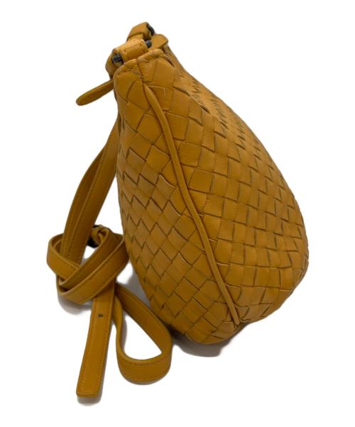 BOTTEGA VENETA（ボッテガベネタ）BOTTEGA VENETA (ボッテガベネタ) イントレチャートレザーショルダーバッグ イエローの古着・服飾アイテム