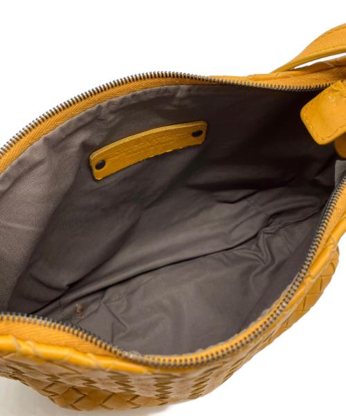 BOTTEGA VENETA（ボッテガベネタ）BOTTEGA VENETA (ボッテガベネタ) イントレチャートレザーショルダーバッグ イエローの古着・服飾アイテム