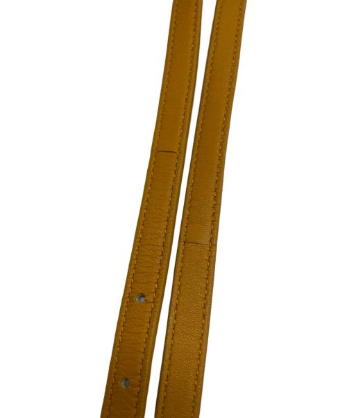 BOTTEGA VENETA（ボッテガベネタ）BOTTEGA VENETA (ボッテガベネタ) イントレチャートレザーショルダーバッグ イエローの古着・服飾アイテム