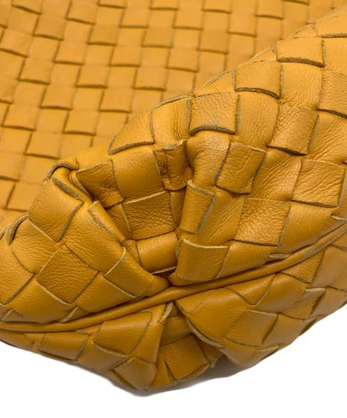BOTTEGA VENETA（ボッテガベネタ）BOTTEGA VENETA (ボッテガベネタ) イントレチャートレザーショルダーバッグ イエローの古着・服飾アイテム