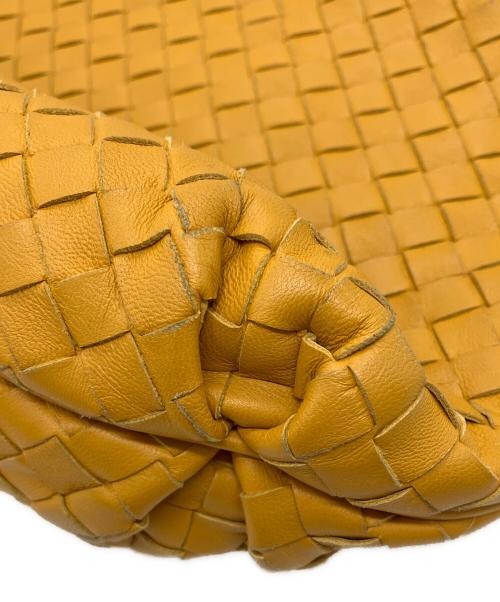 BOTTEGA VENETA（ボッテガベネタ）BOTTEGA VENETA (ボッテガベネタ) イントレチャートレザーショルダーバッグ イエローの古着・服飾アイテム