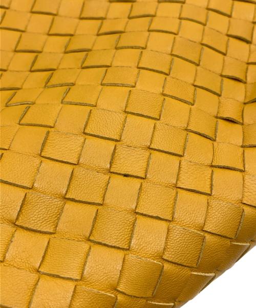 BOTTEGA VENETA（ボッテガベネタ）BOTTEGA VENETA (ボッテガベネタ) イントレチャートレザーショルダーバッグ イエローの古着・服飾アイテム