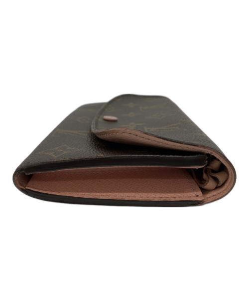 LOUIS VUITTON（ルイ ヴィトン）LOUIS VUITTON (ルイ ヴィトン) ポルトフォイユ･エミリー　ローズ・バレリーヌ　モノグラム長財布 ブラウンの古着・服飾アイテム