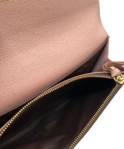 LOUIS VUITTON（ルイ ヴィトン）LOUIS VUITTON (ルイ ヴィトン) ポルトフォイユ･エミリー　ローズ・バレリーヌ　モノグラム長財布 ブラウンの古着・服飾アイテム