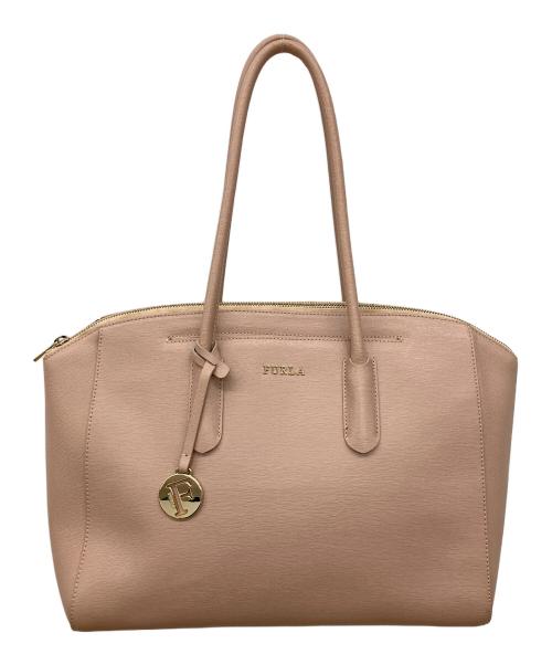 FURLA（フルラ）FURLA (フルラ) テッサ　ハンド　トートバッグ ピンクの古着・服飾アイテム