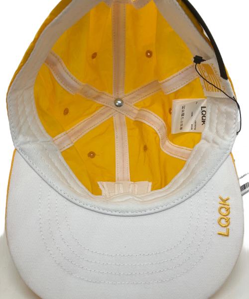 LQQK STUDIO（ルックスタジオ）LQQK STUDIO (ルックスタジオ) TENNIS CAP　ベースボールキャップ イエロー サイズ:0/Sの古着・服飾アイテム