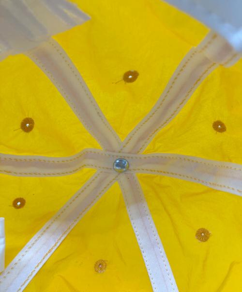 LQQK STUDIO（ルックスタジオ）LQQK STUDIO (ルックスタジオ) TENNIS CAP　ベースボールキャップ イエロー サイズ:0/Sの古着・服飾アイテム