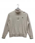 FRED PERRYフレッドペリー）の古着「HARF ZIP SWEATSHIRT　ハーフジップスウェットシャツ」｜グレー