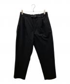 GOLDWINゴールドウイン）の古着「One Tuck Tapered Stretch Pants　　ワンタックテーパードストレッチパンツ」｜ブラック