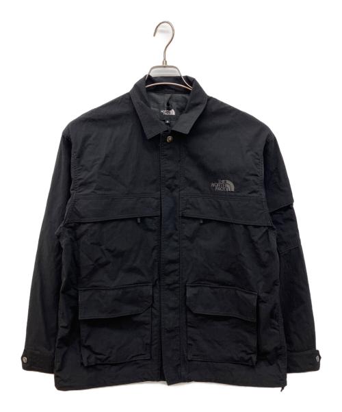 THE NORTH FACE（ザ ノース フェイス）THE NORTH FACE (ザ ノース フェイス) Geology Shirt　ジオロジーシャツ　ナイロンシャツ ブラック サイズ:Ｓの古着・服飾アイテム