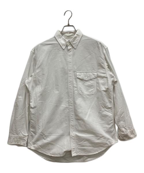 THE NORTHFACE PURPLELABEL（ザ・ノースフェイス パープルレーベル）THE NORTHFACE PURPLELABEL (ザ・ノースフェイス パープルレーベル) Cotton Polyester OX B,D Shirt　コットンポリエステル OXボタンダウンシャツ ホワイト サイズ:Ｍの古着・服飾アイテム