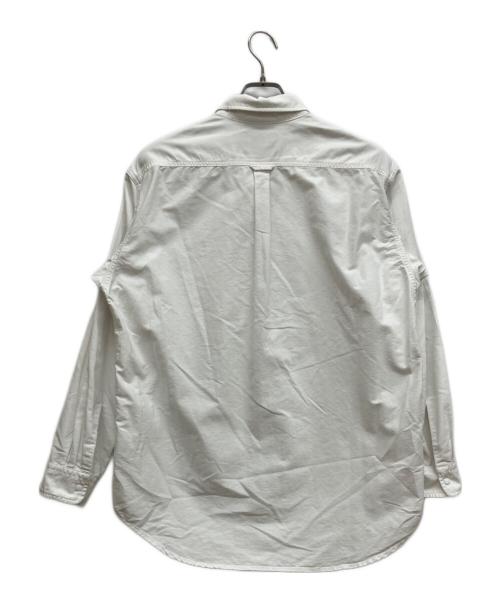 THE NORTHFACE PURPLELABEL（ザ・ノースフェイス パープルレーベル）THE NORTHFACE PURPLELABEL (ザ・ノースフェイス パープルレーベル) Cotton Polyester OX B,D Shirt　コットンポリエステル OXボタンダウンシャツ ホワイト サイズ:Ｍの古着・服飾アイテム