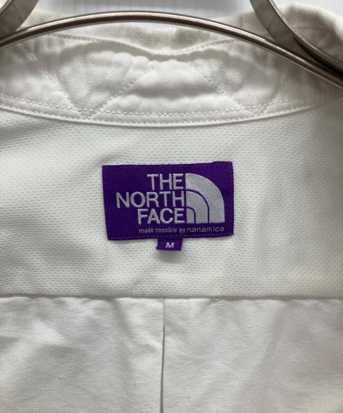 THE NORTHFACE PURPLELABEL（ザ・ノースフェイス パープルレーベル）THE NORTHFACE PURPLELABEL (ザ・ノースフェイス パープルレーベル) Cotton Polyester OX B,D Shirt　コットンポリエステル OXボタンダウンシャツ ホワイト サイズ:Ｍの古着・服飾アイテム