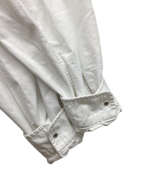 THE NORTHFACE PURPLELABEL（ザ・ノースフェイス パープルレーベル）THE NORTHFACE PURPLELABEL (ザ・ノースフェイス パープルレーベル) Cotton Polyester OX B,D Shirt　コットンポリエステル OXボタンダウンシャツ ホワイト サイズ:Ｍの古着・服飾アイテム