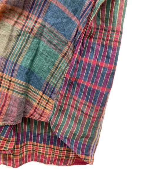 POLO RALPH LAUREN（ポロ・ラルフローレン）POLO RALPH LAUREN (ポロ・ラルフローレン) パターンチェックリネンシャツ ブラウン サイズ:Mの古着・服飾アイテム