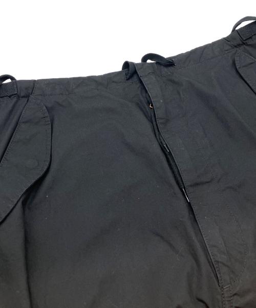 BEAMS BOY（ビームスボーイ）BEAMS BOY (ビームスボーイ) アーミー オーバーパンツ アレンジ ワンピース　サロペット ブラック サイズ:FREEの古着・服飾アイテム