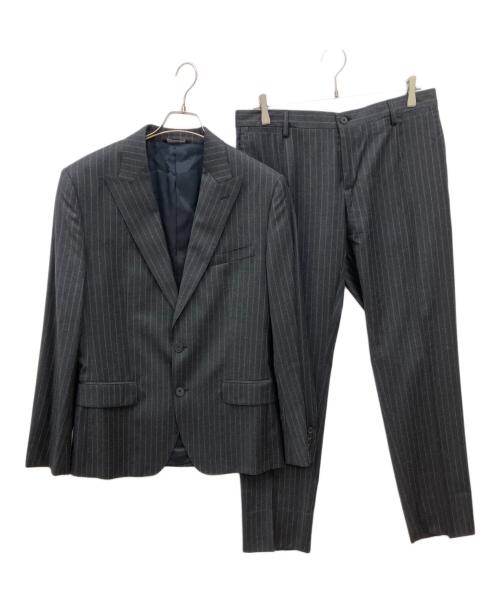 DOLCE & GABBANA（ドルチェ＆ガッバーナ）DOLCE & GABBANA (ドルチェ＆ガッバーナ) SICILIA 2Bセットアップスーツ グレー サイズ:48の古着・服飾アイテム