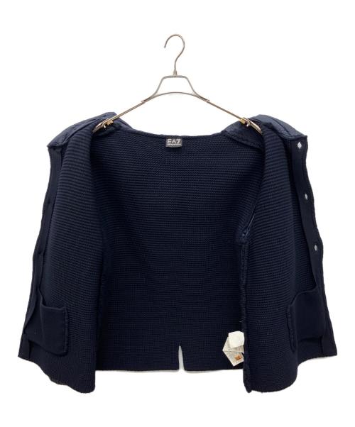 EA7（イーエーセブン）EA7 (イーエーセブン) ニット切替ダウンジャケット ネイビー サイズ:Mの古着・服飾アイテム