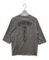 CHROME HEARTS (クロムハーツ) Henley Neck Star Motif Three Quarter Sleeve Top　ヘンリーネック スターロゴ 七分袖カットソー グレー サイズ:L：15000円