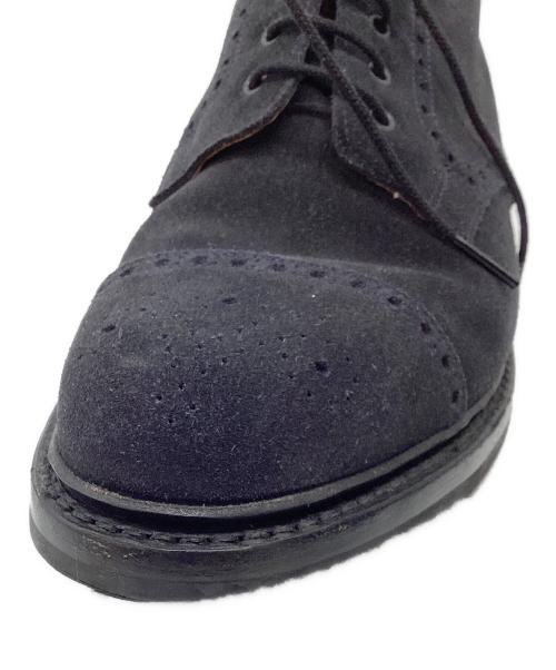 Crockett & Jones（クロケット＆ジョーンズ）Crockett & Jones (クロケット＆ジョーンズ) DUNDEE ダンディーカントリーブーツ　スエードメダリオンブーツ ネイビー サイズ:7 1/2の古着・服飾アイテム