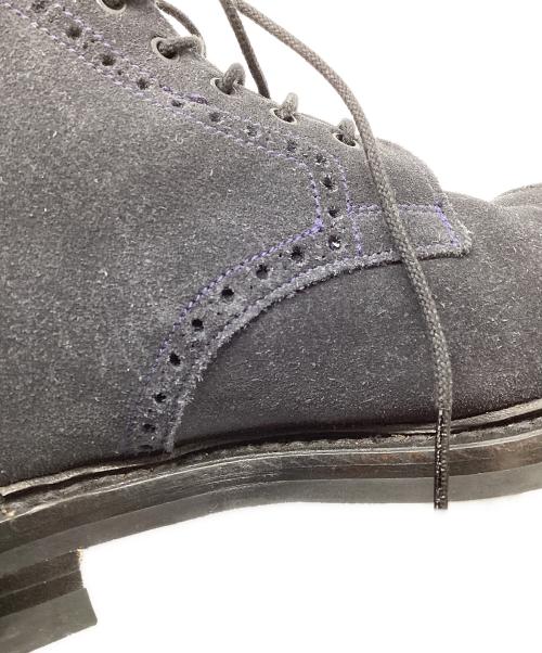 Crockett & Jones（クロケット＆ジョーンズ）Crockett & Jones (クロケット＆ジョーンズ) DUNDEE ダンディーカントリーブーツ　スエードメダリオンブーツ ネイビー サイズ:7 1/2の古着・服飾アイテム