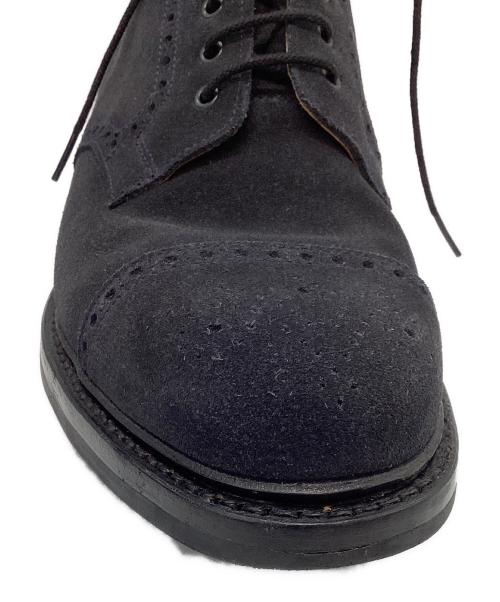 Crockett & Jones（クロケット＆ジョーンズ）Crockett & Jones (クロケット＆ジョーンズ) DUNDEE ダンディーカントリーブーツ　スエードメダリオンブーツ ネイビー サイズ:7 1/2の古着・服飾アイテム