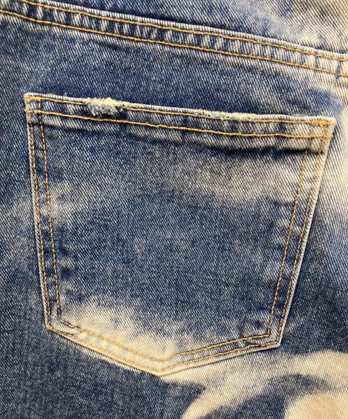 UNUSED LAB.（アンユーズドラブ）UNUSED LAB. (アンユーズドラブ) プリーチ加工デニムパンツ インディゴ サイズ:Mの古着・服飾アイテム