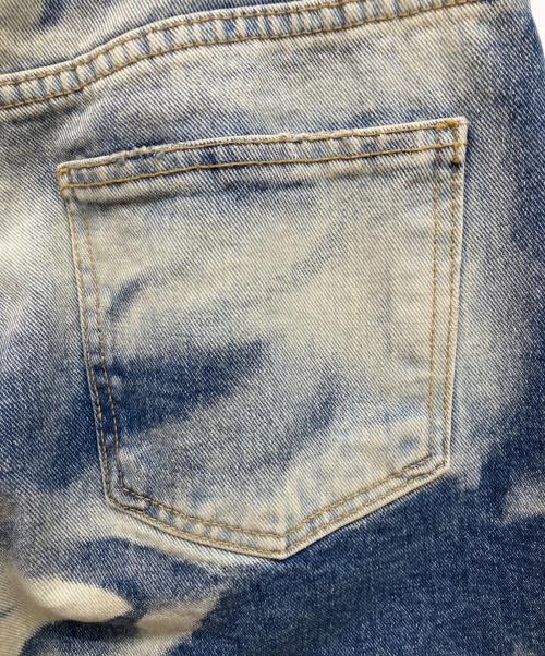 UNUSED LAB.（アンユーズドラブ）UNUSED LAB. (アンユーズドラブ) プリーチ加工デニムパンツ インディゴ サイズ:Mの古着・服飾アイテム