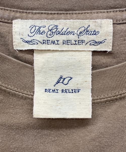 REMI RELIEF（レミレリーフ）REMI RELIEF (レミレリーフ) DALLAS Tシャツ ブラウン サイズ:Mの古着・服飾アイテム