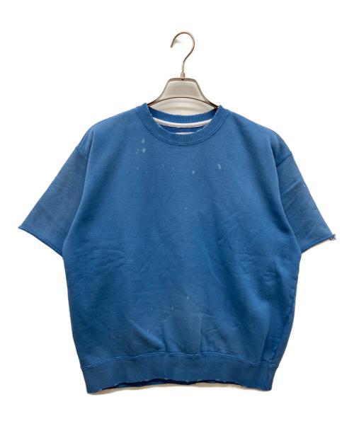 JOHNBULL（ジョンブル）Johnbull (ジョンブル) レギュラーウェイトスウェットショートスリーブシャツ ブルー サイズ:L 未使用品の古着・服飾アイテム