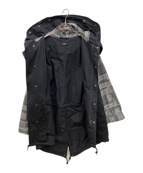 glamb（グラム）glamb (グラム) Paisley Switched Mods Coat / ペイズリースイッチモッズコート ブラック サイズ:Mの古着・服飾アイテム