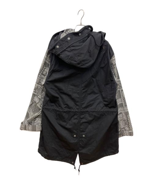 glamb（グラム）glamb (グラム) Paisley Switched Mods Coat / ペイズリースイッチモッズコート ブラック サイズ:Mの古着・服飾アイテム