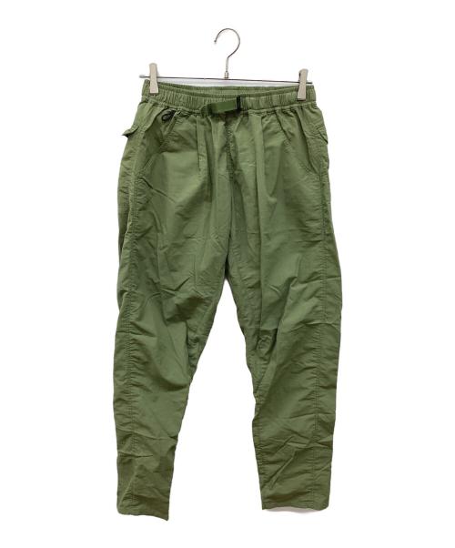 山と道（ヤマトミチ）山と道 (ヤマトミチ) ワンタック5ポケットパンツ　イージーパンツ カーキ サイズ:Ｍの古着・服飾アイテム