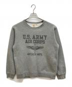 AVIREXアヴィレックス）の古着「クルーネックスウェット」｜グレー