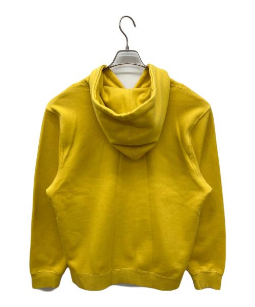 stussy（ステューシー）stussy (ステューシー) STOCK LOGO APPLIQUE HOODIE　ストックロゴアップリケフーディ　プルオーバーパーカー イエロー サイズ:Mの古着・服飾アイテム