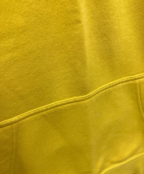 stussy（ステューシー）stussy (ステューシー) STOCK LOGO APPLIQUE HOODIE　ストックロゴアップリケフーディ　プルオーバーパーカー イエロー サイズ:Mの古着・服飾アイテム